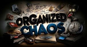 Chaos Organized Through Layered Visual Elements